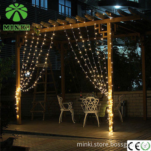 Colorful modern led curtain lights christmas waterproof waterfall lights